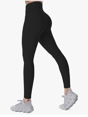 Sunzel High-Waist Black Sculpting work out Leggings - Women size small 28.5”